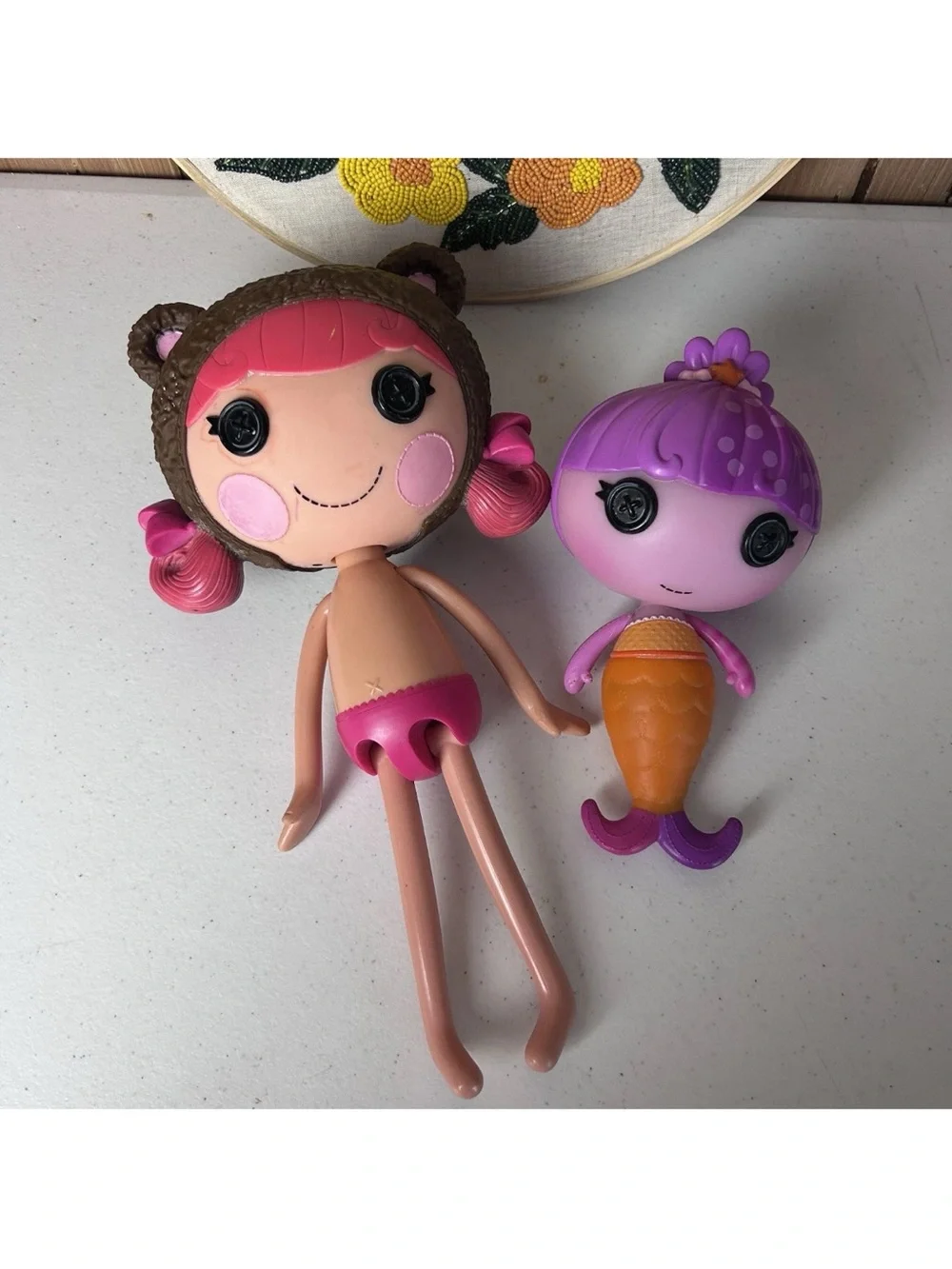 Lalaloopsy Teddy Honeypots 12” Full Size Doll & Mermaid Fin 2009 2012